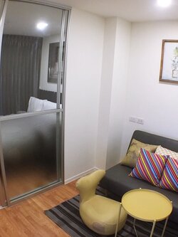 ให้เช่าคอนโด ลุมพินี วิลล์ สุขุมวิท 76 พื้นที่ 24 ตร. ม. 1 ห้องนอน ให้เช่า 6, 500 บ/ด