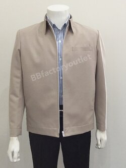 เสื้อคลุมสูทสีกากี (แบบกระเป๋าเจาะอกซ้าย)