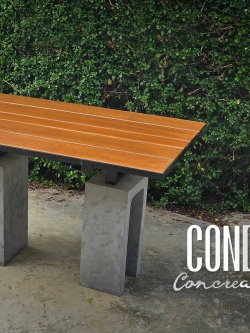 โต๊ะสนามไม้ไฟเบอร์ซีเมนต์ TAB0201