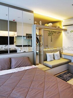 ให้เช่าคอนโด โนเบิล รีวอล์ฟ รัชดา พื้นที่ 22 ตร.ม. สตูดิโอ เช่า 15,000 บ/ด