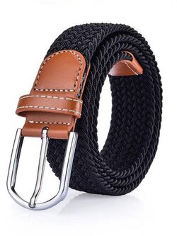 เข็มขัด ผ้าแคนวาส เข็มขัดยื้ดใด้ ไมต้องเจาะรูเข็มขัด สี