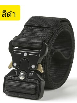 เข็มขัดสไตล์ทหารสุดเท่ สีดำ