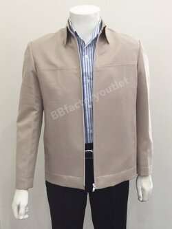 เสื้อคลุมสูทสีกากี (แบบต่ออกรางน้ำ)