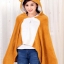 ผ้าคลุมไหล่มีฮู้ด ลายริลัคคุมะ Rilakkuma ขนาดกว้าง 65 ยาว 140 cm