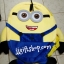 กระเป๋า สะพายหลัง ลายมินเนียน 2 ตา ขนาด ส.34 ก.28 cm